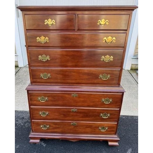 Late 20th Century Cherry Pennsylvania Classics Chest on Chest For Sale - Image 9 of 9