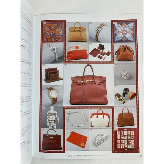 Burnt Orange Hermes Vintage Auction Catalog Paris 2014 Published by Gros & Delettrez For Sale - Image 8 of 9
