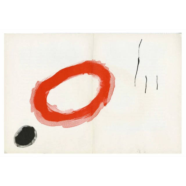 Joan Miro Original Lithograph DM03128d Derriere Le Miroir 1961 For Sale