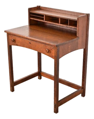 Limbert Antique Mission Oak Arts & Crafts Writing Desk, Circa 1910