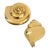 Wall Sconces Brass Seashell Shell Pair For Sale