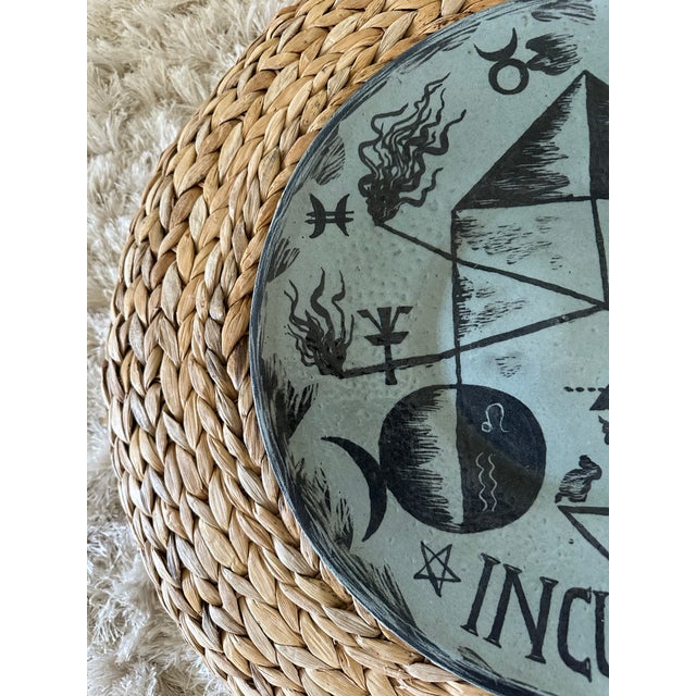 Vintage F. Bergmann 14.5” Studio Art Pottery Charger For Sale In Los Angeles - Image 6 of 15