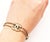 Contemporary Chanel Gold CC Ice Glace Pop Up Double Chain Bracelet For Sale - Image 3 of 5