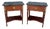 French Louis XVI Style Nightstands with Marble Tops, 1920, Set of 2 For Sale