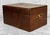 Wood Antique English Benson & Hedges Mahogany Metal Lined Cigar Tobacco Humidor Box For Sale - Image 7 of 15