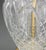 Metal Waterford Crystal Vases Mounted as Lamps, Pair For Sale - Image 7 of 9
