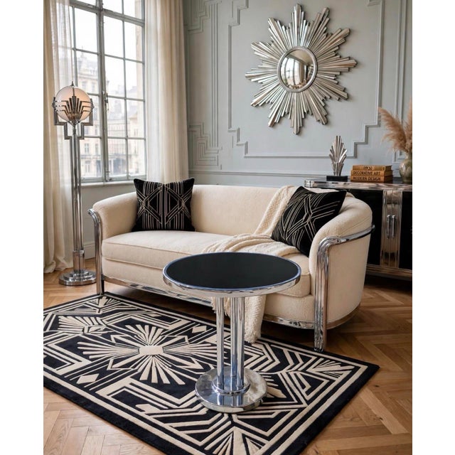 We have for your consideration a very beautiful Art Deco 1930s chrome side table designed by Wolfgang Hoffmann exclusive...