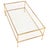 Mid-Century Modern 1970's Mid Century Modern Brass and Glass Two Tier Coffee Table For Sale - Image 3 of 4
