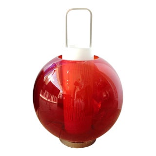 Barovier & Toso - Red Lanterna Lamp by Barovier & Toso For Sale