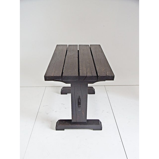 Alfons Garden Table with Chairs in Massive Oak, 1970s, Set of 3 For Sale - Image 6 of 18