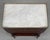 Brown Louis XVI Style Marble Top Nightstand or Side Table For Sale - Image 8 of 10