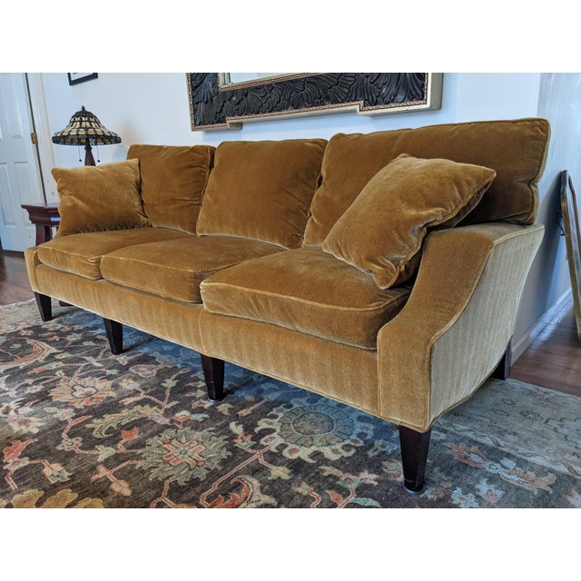 Trs Furniture Mohair Velvet Sofa Chairish