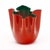 Red Murano Glass Vintage “Fazzoletto” Vase by Venini For Sale - Image 8 of 9
