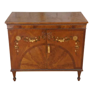 Late 19th Century Antique Art Deco Neoclassical Satinwood Buffet Cabinet