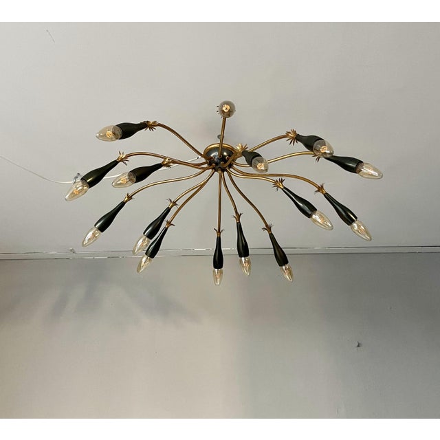 Mid-Century Modern Starburst Ceiling Lamp For Sale - Image 13 of 13