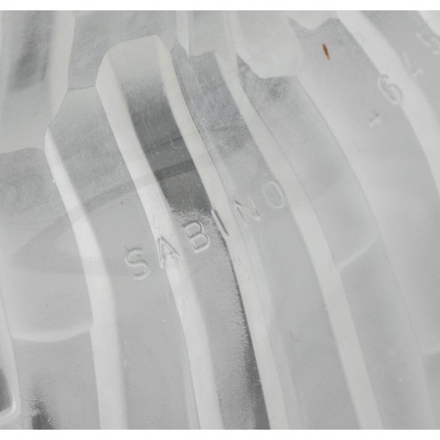 White Sabino French Art Deco "Waterfall" Pendant Lamp For Sale - Image 8 of 10