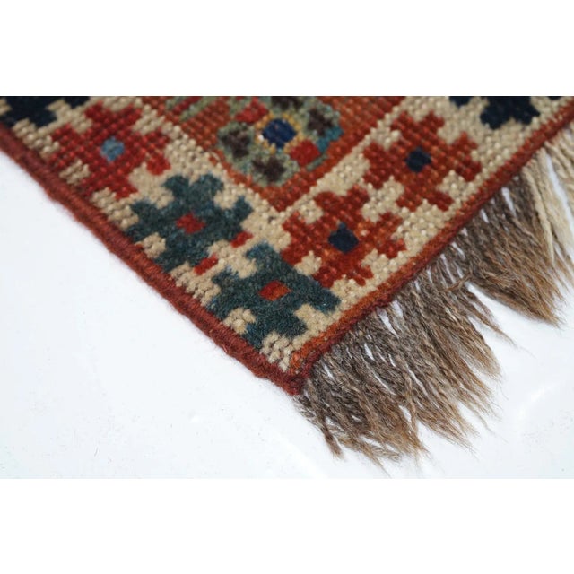 Antique Kazak Rug 3'5'' x 4'0'' For Sale In New York - Image 6 of 12