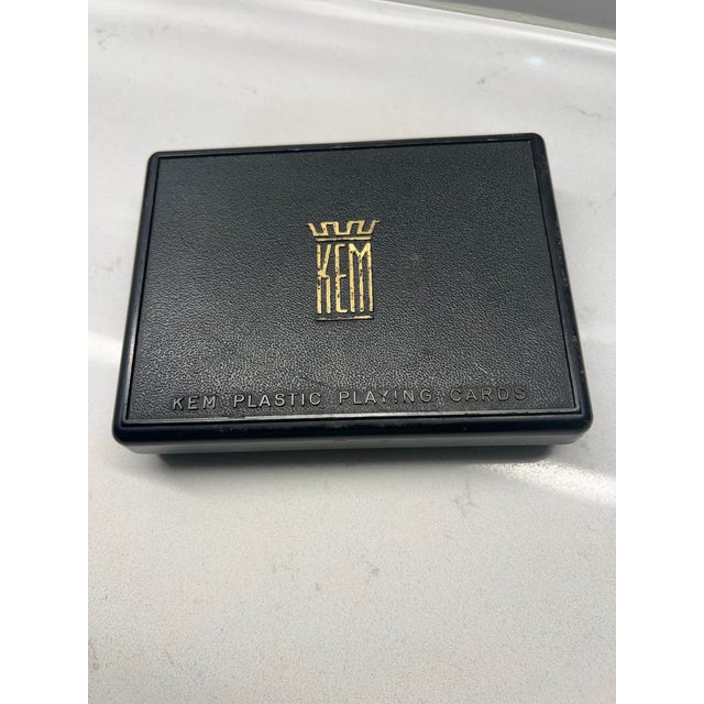 1950s Vintage Kem American Horses Playing Cards in Plastic Case Equestrian Decor For Sale - Image 5 of 8