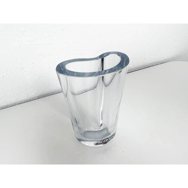 Strombergshyttan Small Swedish Crystal Vase by Strombergshyttan For Sale - Image 4 of 11