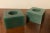 Green Green Agate Stone Square Display Base Block Cubes or Candlesticks - a Pair For Sale - Image 8 of 13
