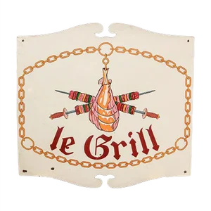 Vintage Le Grill Sign