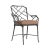 Brown Jordan Calcutta Arm Chair, Textured Pewter frame with Fusion Clay fabric For Sale - Image 12 of 12