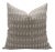 Omji Handmade Block Printed Floral Thick Linen Throw Pillow Cover 22x22 Inch For Sale