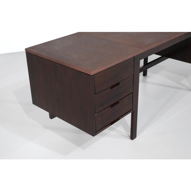 Canaan Desk in Wood and Leather by Marcel Breuer for Gavina, Italy, 1950s For Sale - Image 17 of 18