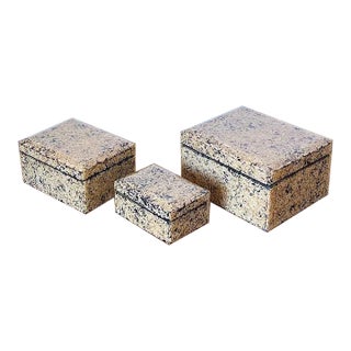 Vintage Nesting Boxes of Acrylic Resin, a Set of Three (3) For Sale