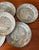 Mackenzie Childs S/6 Vintage Mackenzie Childs Enamel Marble Patterned Chargers/Dinner Plates For Sale - Image 4 of 7