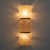 Mid-Century Modern Modern Italian Brass and Murano Glass Textured Wall Sconces, Set of 2 For Sale - Image 3 of 11