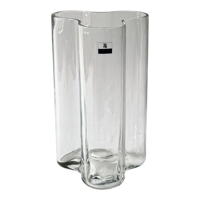 1970s Glass Vase by Wilhelm Wagenfeld For Sale