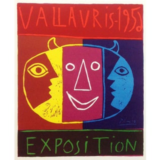Picasso Lithograph 80 Vallaris Exposition 1956 For Sale