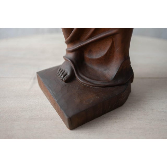 Carved Wood Venus, Mid 20th Century For Sale - Image 16 of 18