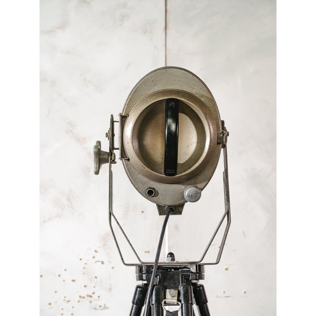 Industrial Tripod Theater Spotlight Floor Lamp from ADB Belgium, 1960s For Sale - Image 9 of 18
