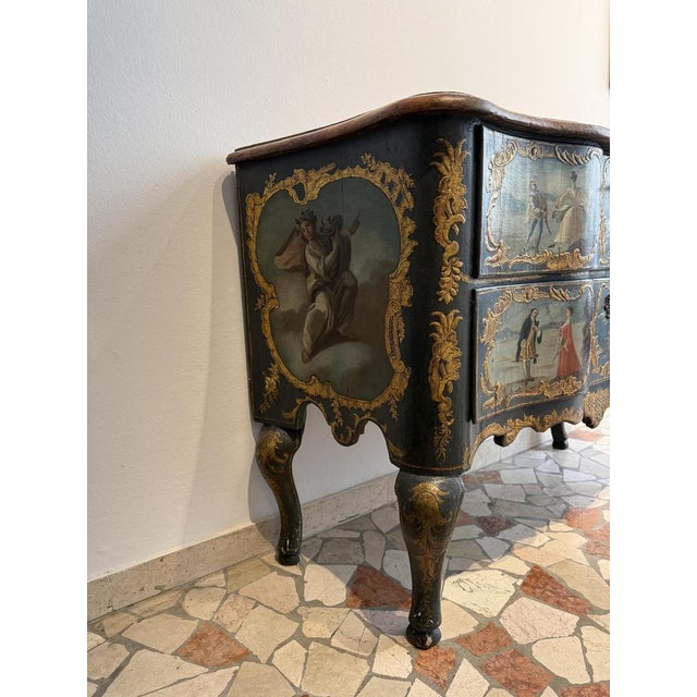 Carved, Lacquered and Painted Chest of Drawers, Sicily, 1700s For Sale - Image 17 of 18