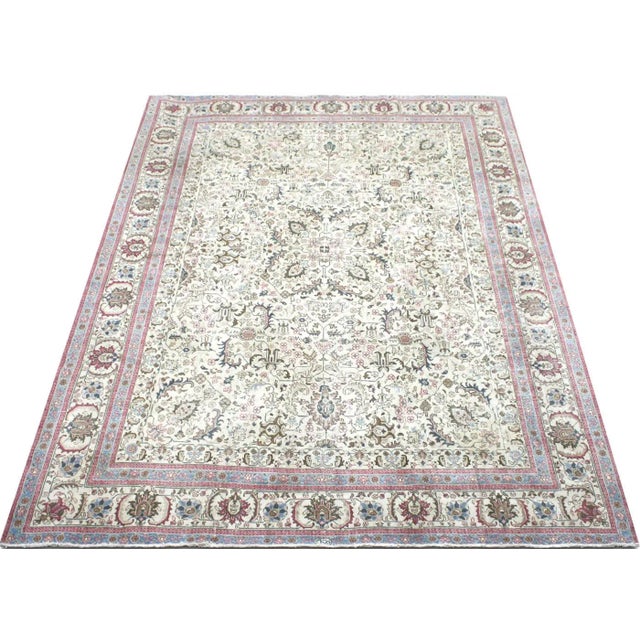 1940s 1940s Persian Tabriz Rug For Sale - Image 5 of 7