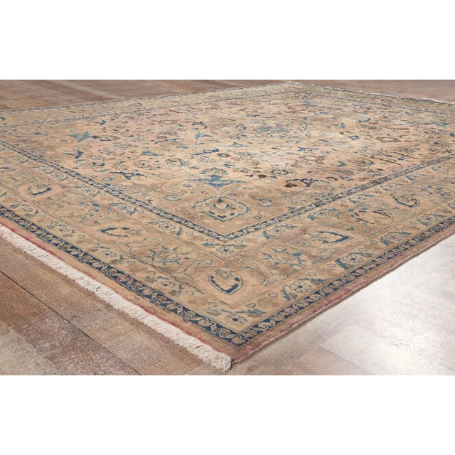 Textile Mid 20th Century Mid 20th Century Vintage Persian Khorassan Rug - 08'01 X 10'07 For Sale - Image 7 of 9