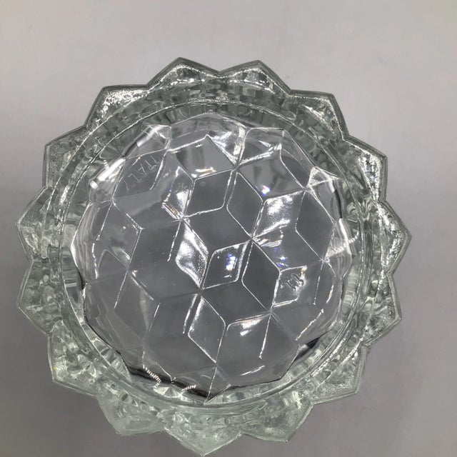 Glass Rare Vintage Italian Crystal Lowball Glasses With Vertical Cut Drip Lines-Set of 11 For Sale - Image 7 of 13