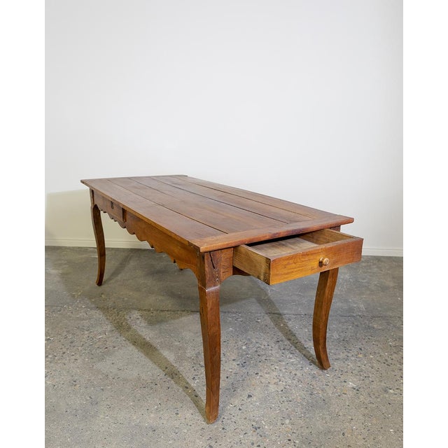 This charming antique console table or writing desk (likely 18th- or 19th-century French provincial or Louis XV-inspired)...