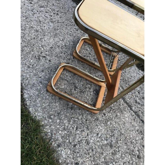 Mid-Century Italian Side Tables with Magazine Rack, 1950s Set of 2 For Sale - Image 13 of 14
