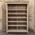Early 20th Century Antique Dutch Neoclassical Open Bookcase in Solid Stripped White Oak For Sale - Image 5 of 18