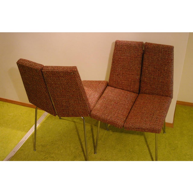 Metal Four-Sided Chairs by Pierre Guariche for Les Huchers Minvielle, 1960, Set of 2 For Sale - Image 7 of 10