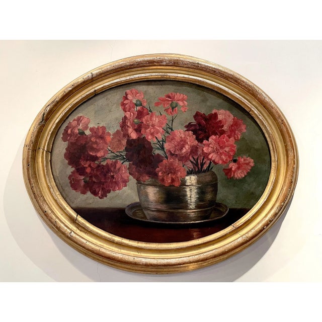 Still Life, Late 19th-Early 20th Century, Oil Painting on Cardboard, Framed For Sale - Image 6 of 6