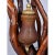 1970s 1970s Rustic Handcrafted Tree Branch Floor Lamp With Amber Glass Globes For Sale - Image 5 of 13