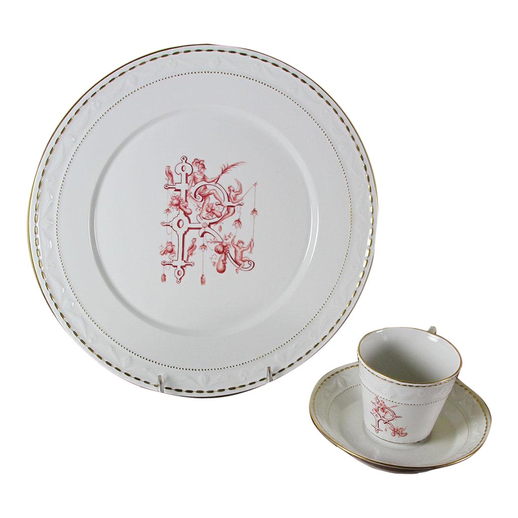 1990’s Vintage/New Hand-Painted 3-Piece Place-Setting Renaissance ...