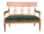 Classic Sheraton craftsmanship, richly patinated walnut, and luxurious green velvet upholstery come together in this...