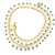 Vintage Italian Modernist 18k Gold and Turquoise Fringe Necklace For Sale In Miami - Image 6 of 13