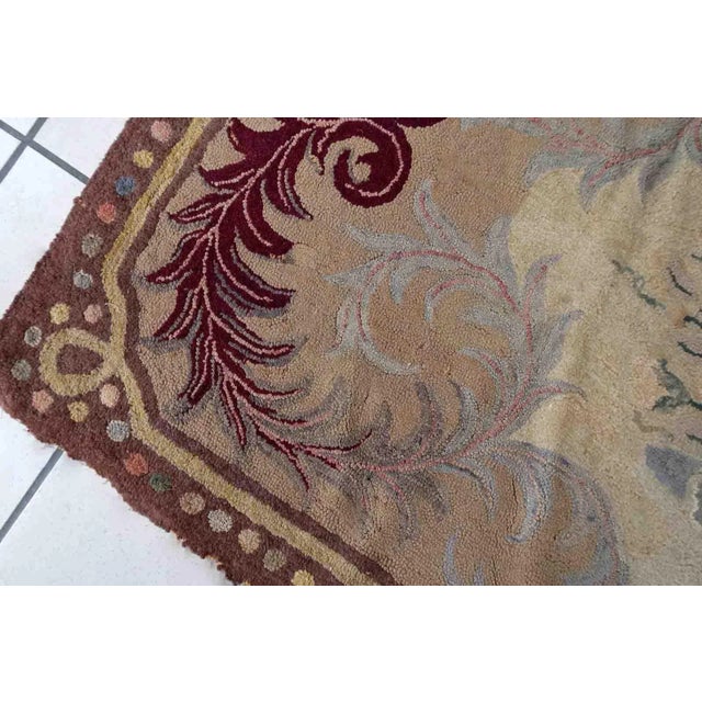 1880s Handmade Antique American Hooked Rug 2.7' X 5' For Sale - Image 4 of 12