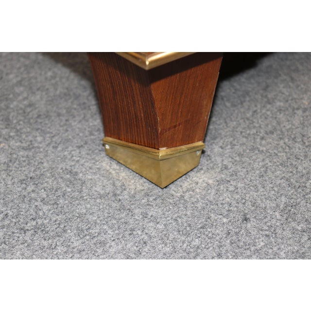 French Art Deco Bronze Mounted Dining Table Attributed to Jules Leleu For Sale - Image 12 of 16
